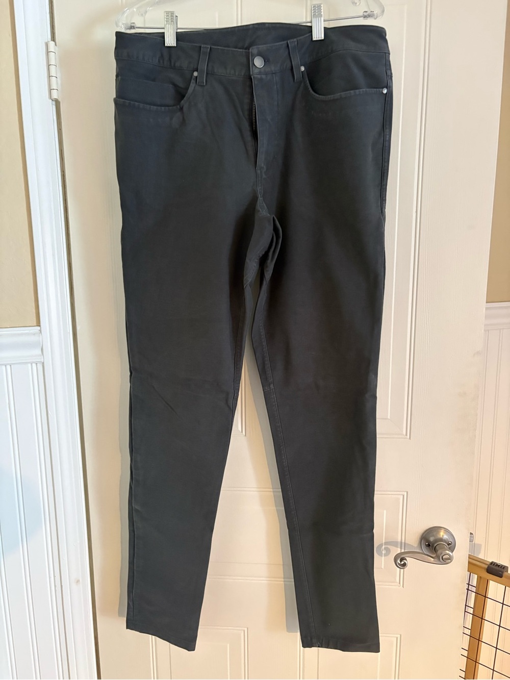 lululemon men’s athletica Black Stretch Tapered Pants